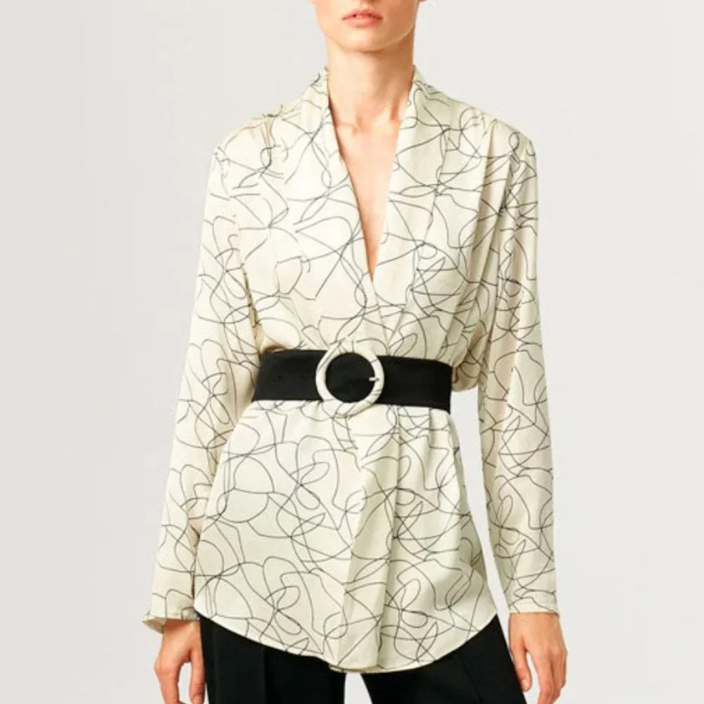 Geometric Blouse - Picture 1 of 6